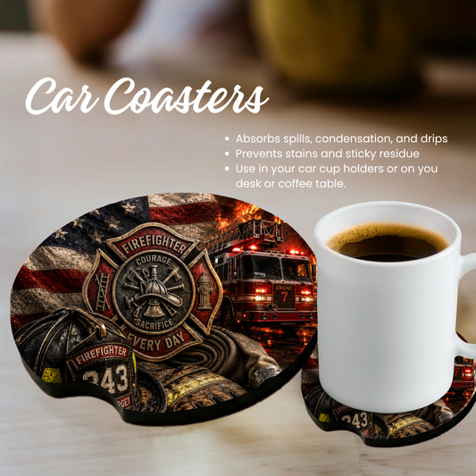 Car Coaster - Fire