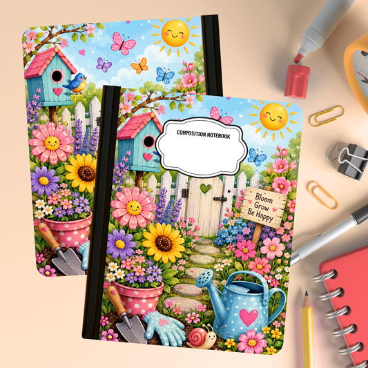 Composition Notebook - Garden Bloom