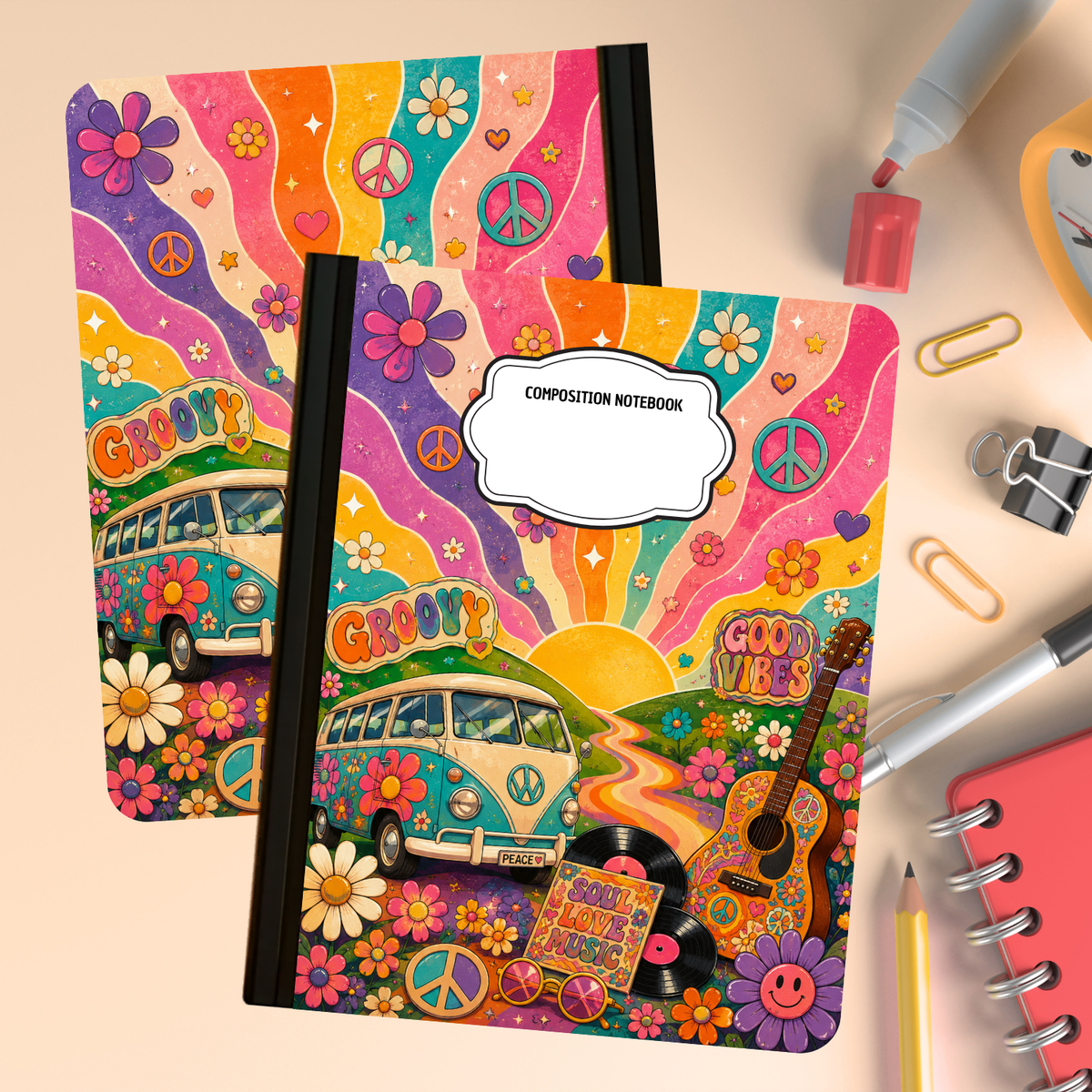 Composition Notebook - Groovy Vibes