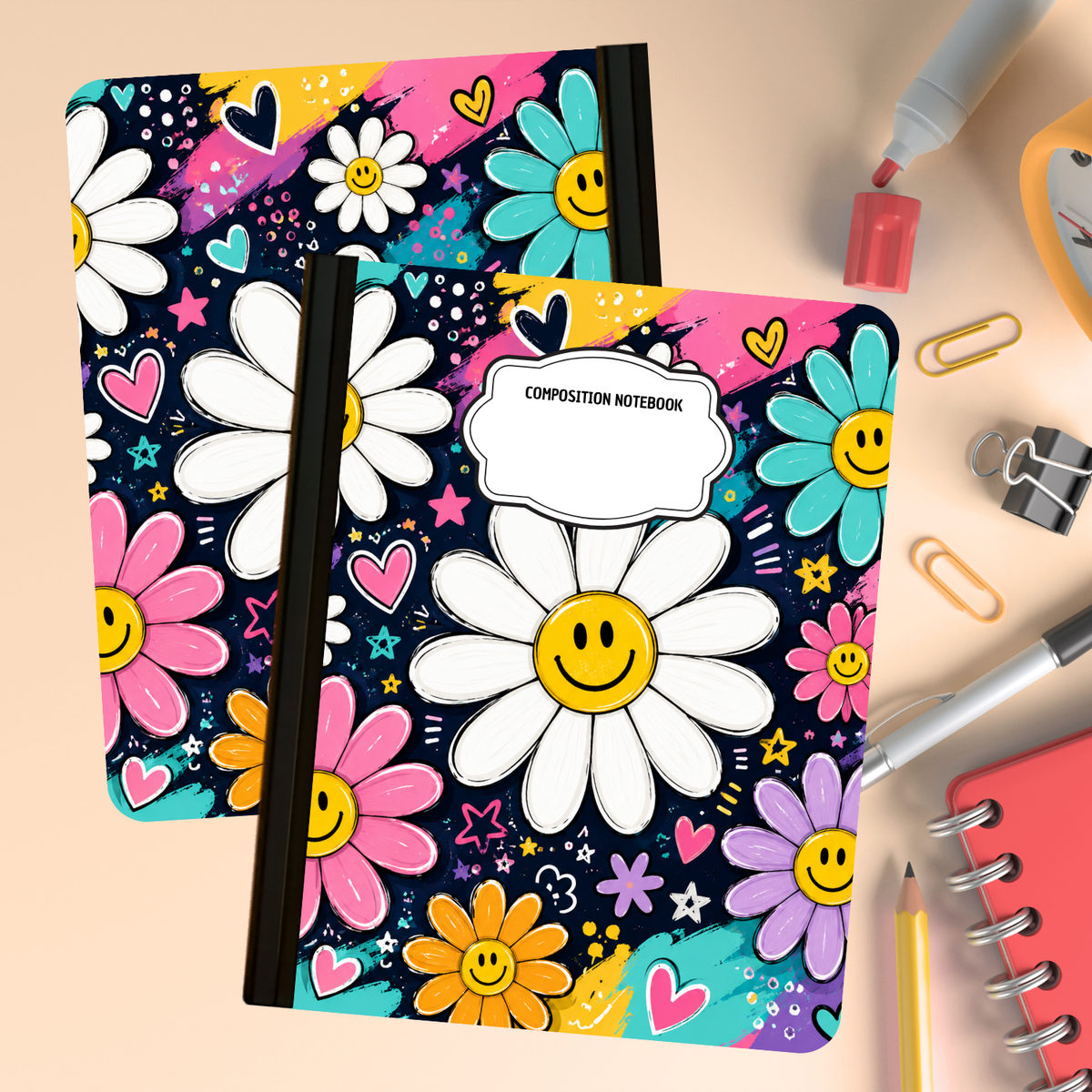 Composition Notebook - Happy