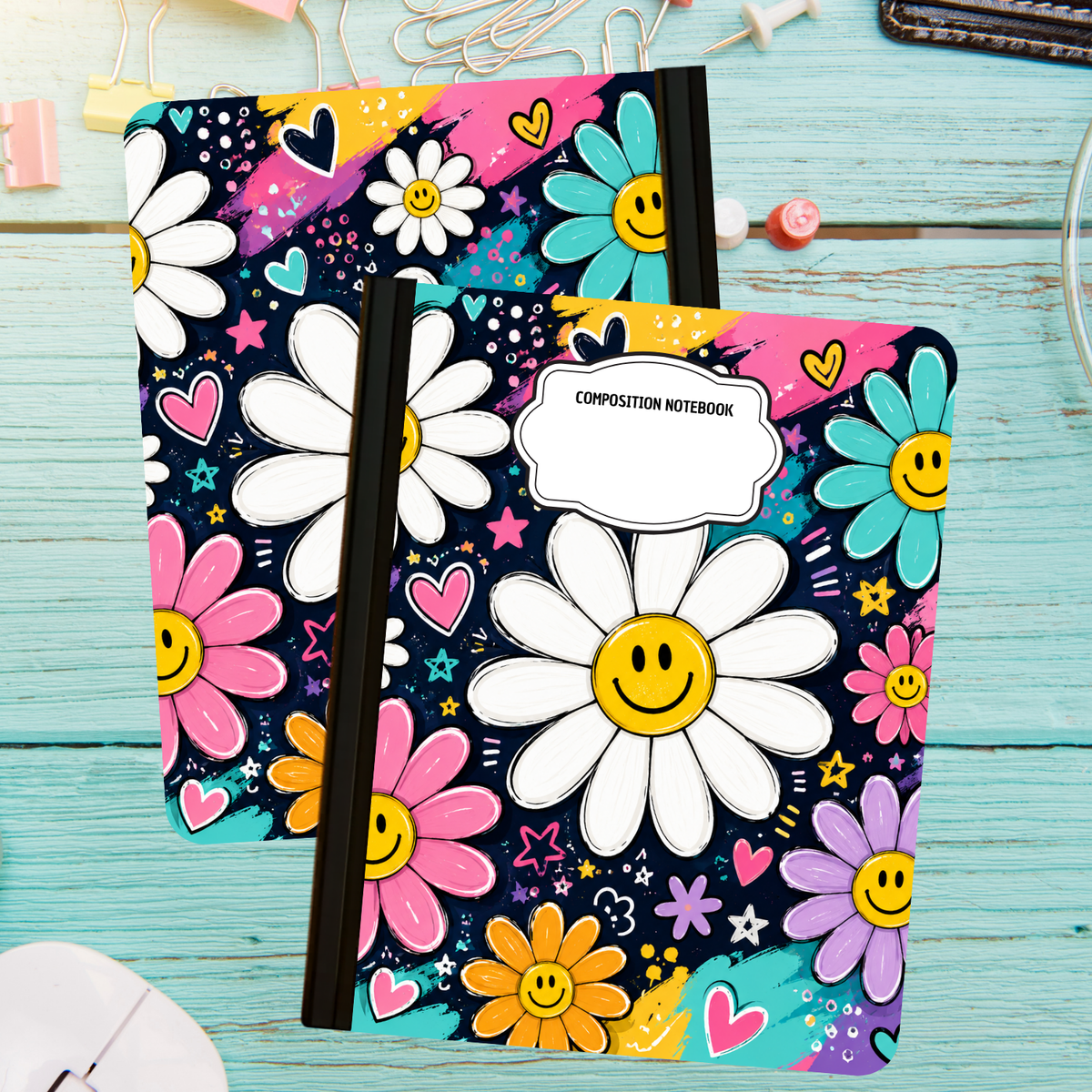 Composition Notebook - Happy
