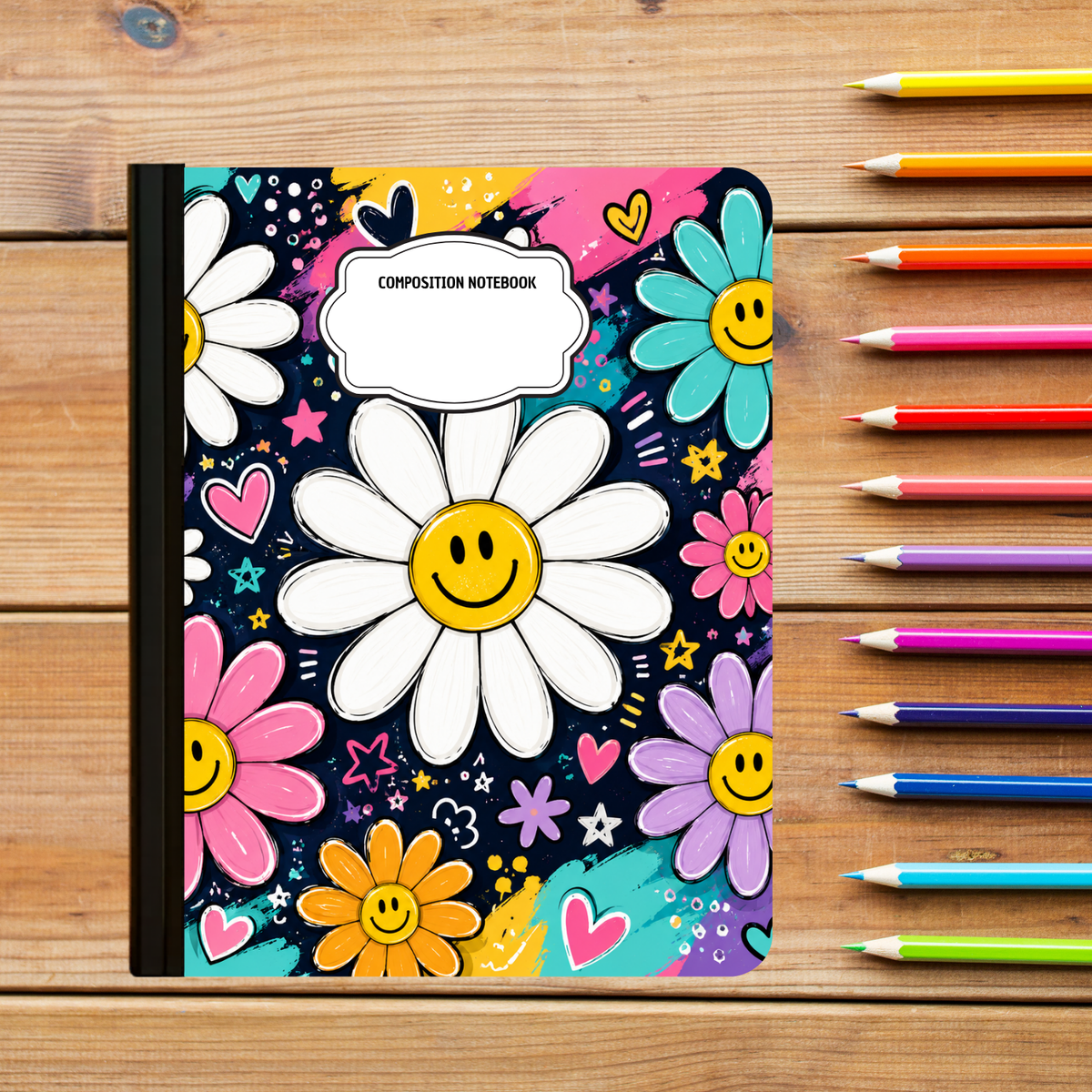 Composition Notebook - Happy