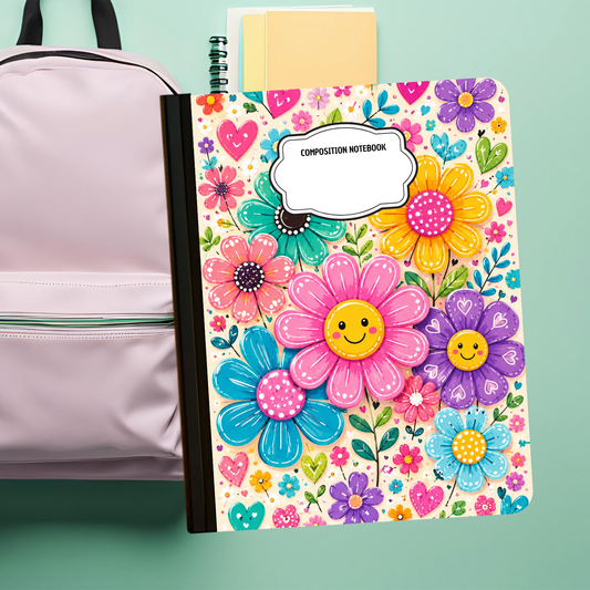 Composition Notebook - Happy Daisies