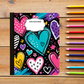 Composition Notebook - Hearts