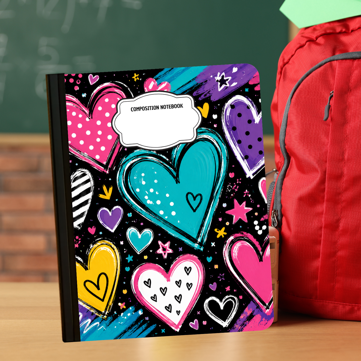 Composition Notebook - Hearts