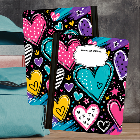 Composition Notebook - Hearts