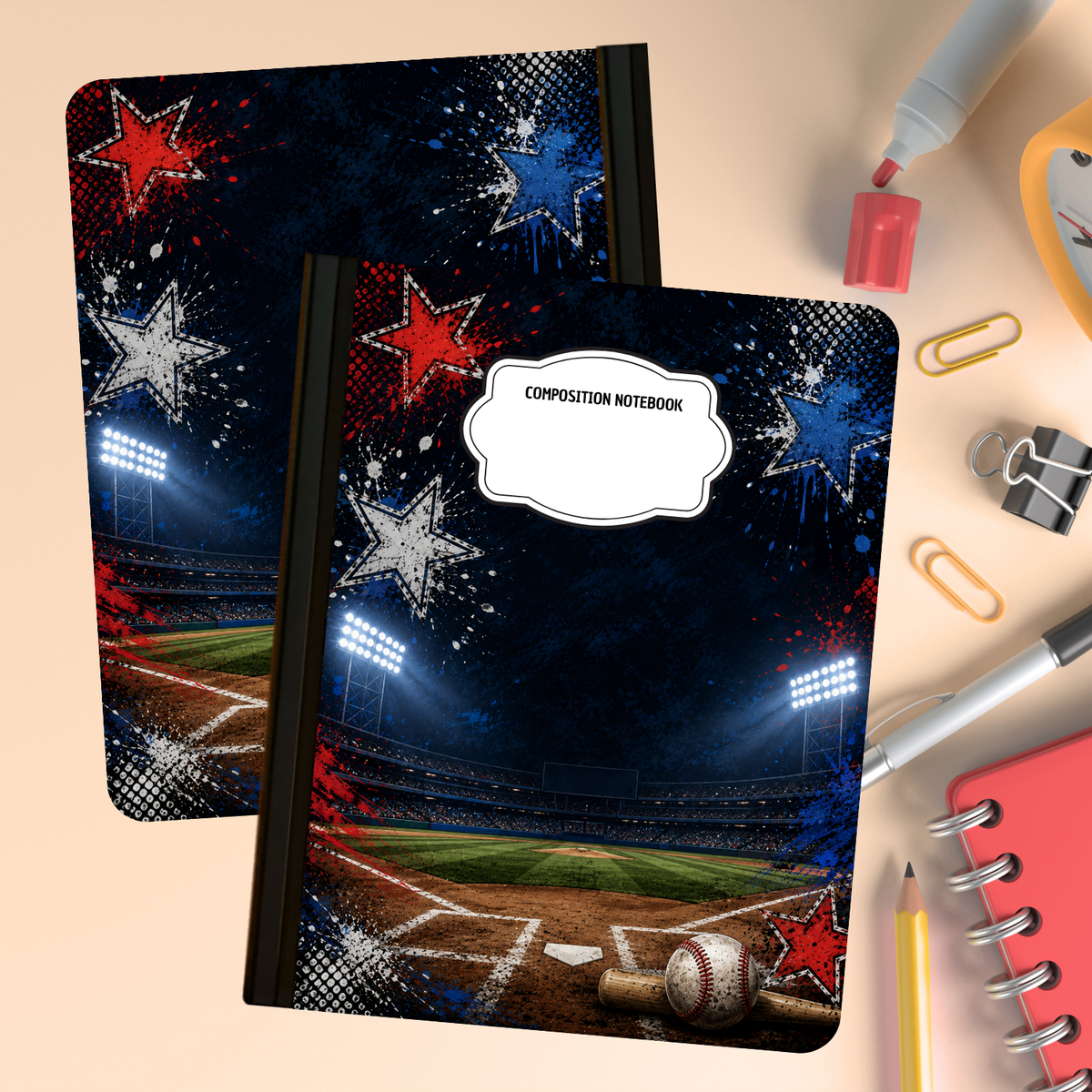 Composition Notebook - Home Run Night