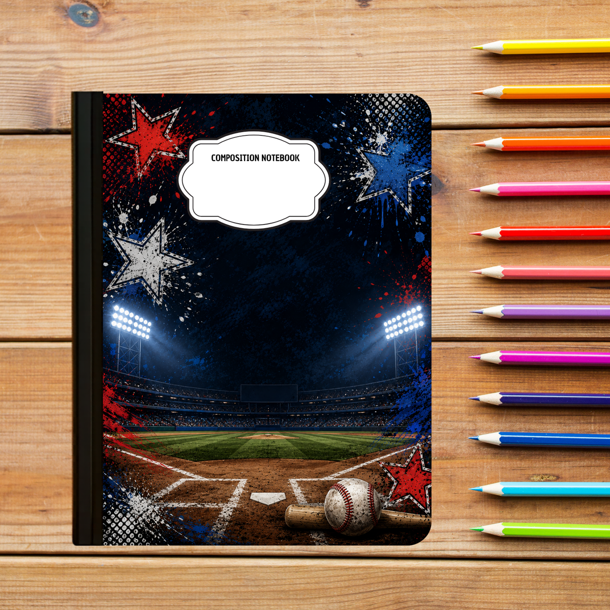 Composition Notebook - Home Run Night
