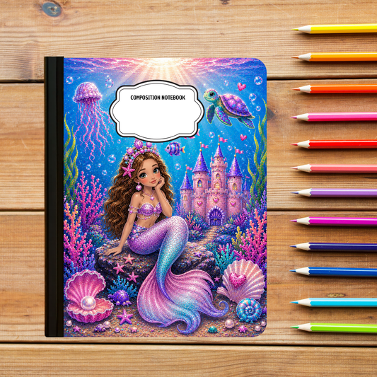 Composition Notebook - Mermaid