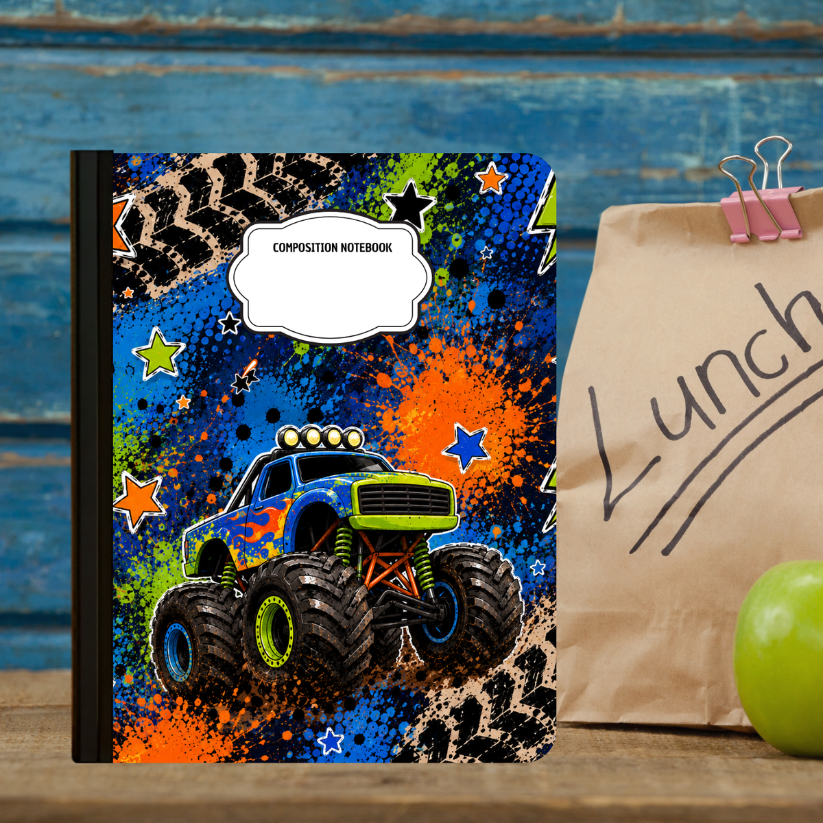 Composition Notebook - Monster Truck