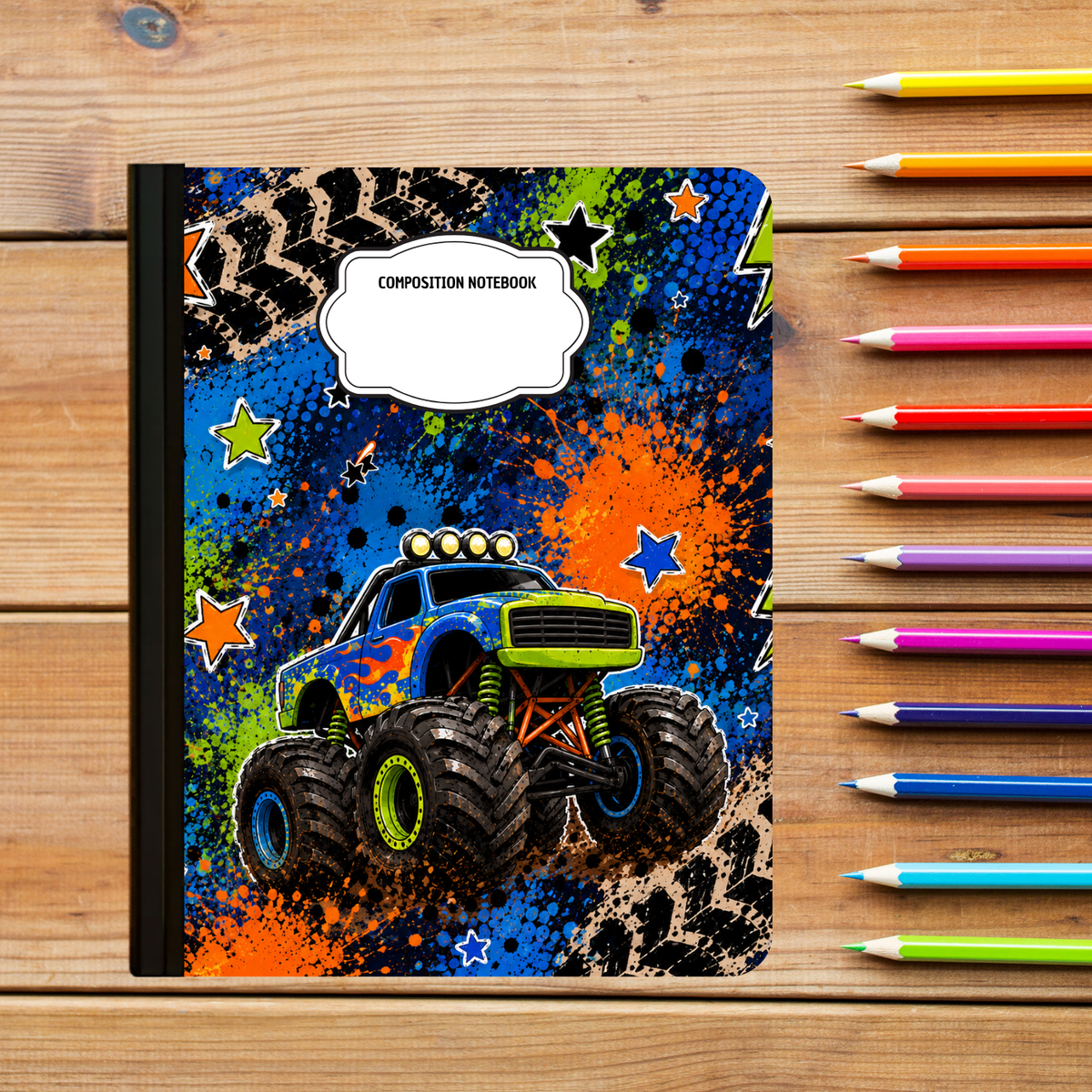 Composition Notebook - Monster Truck