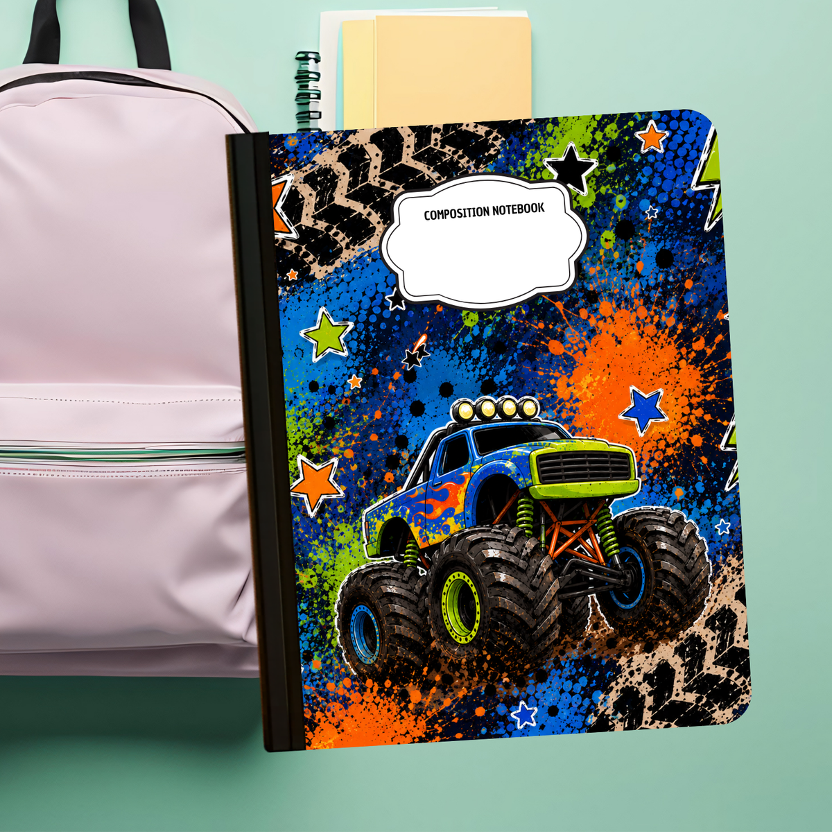 Composition Notebook - Monster Truck