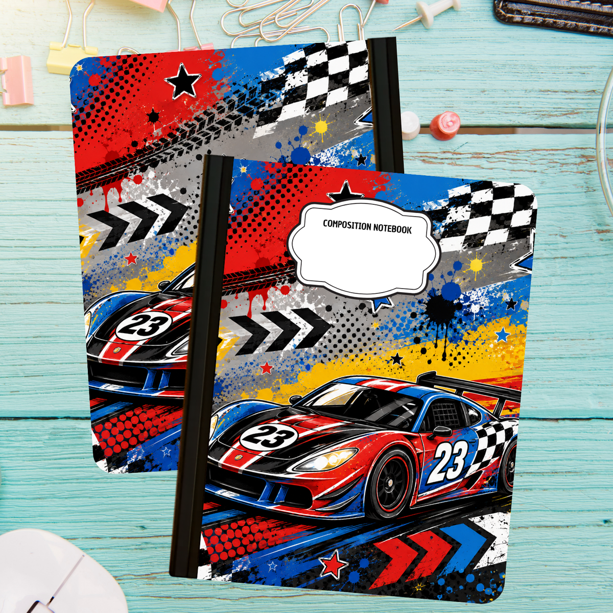 Composition Notebook - Race Car