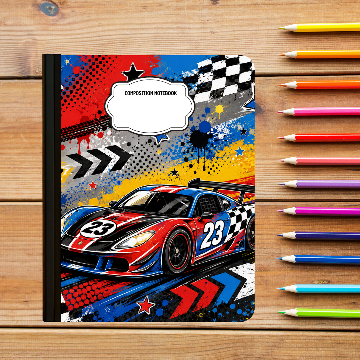 Composition Notebook - Race Car