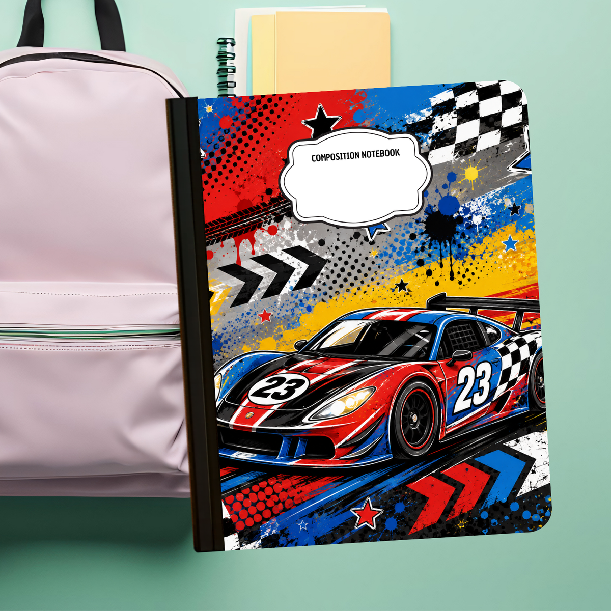 Composition Notebook - Race Car