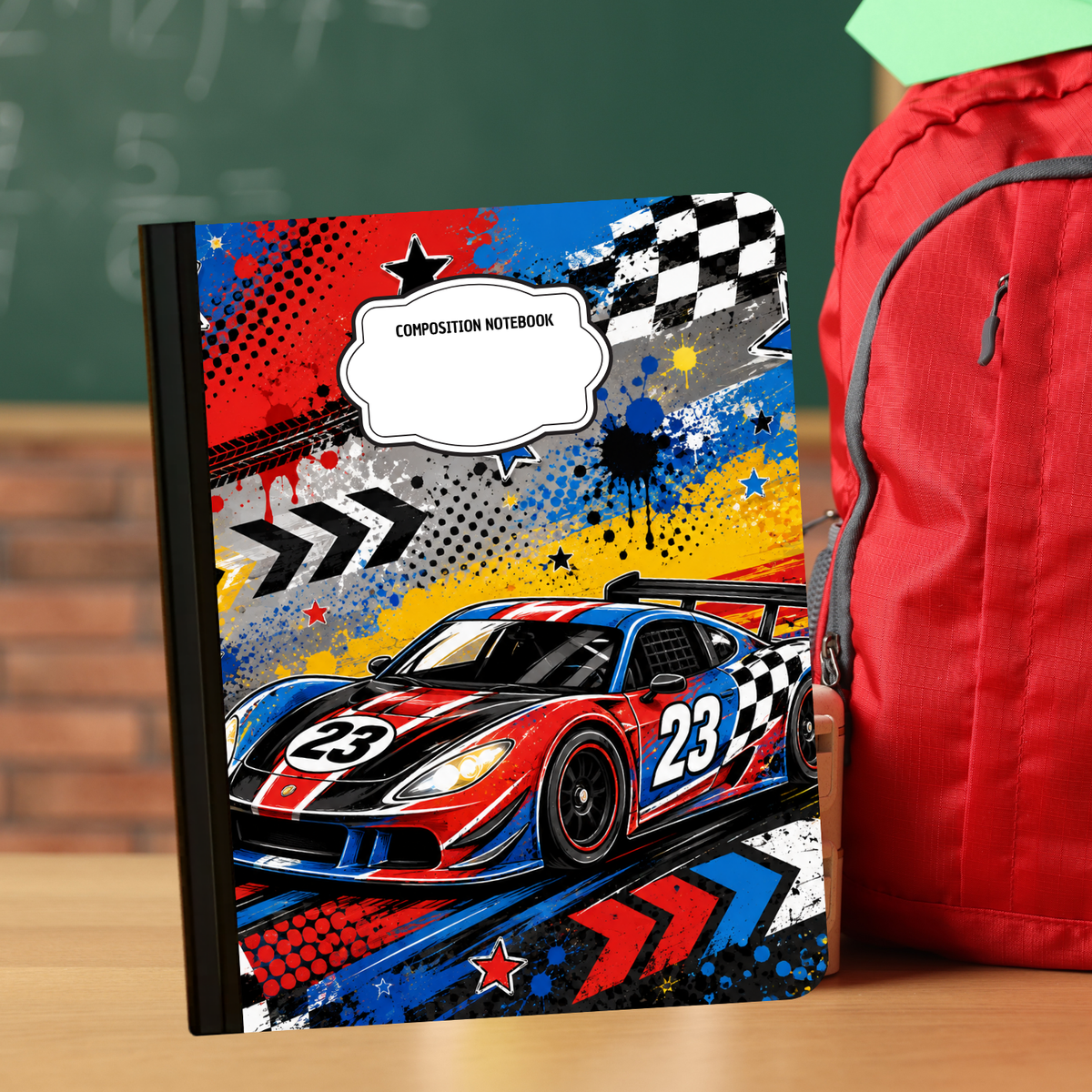 Composition Notebook - Race Car
