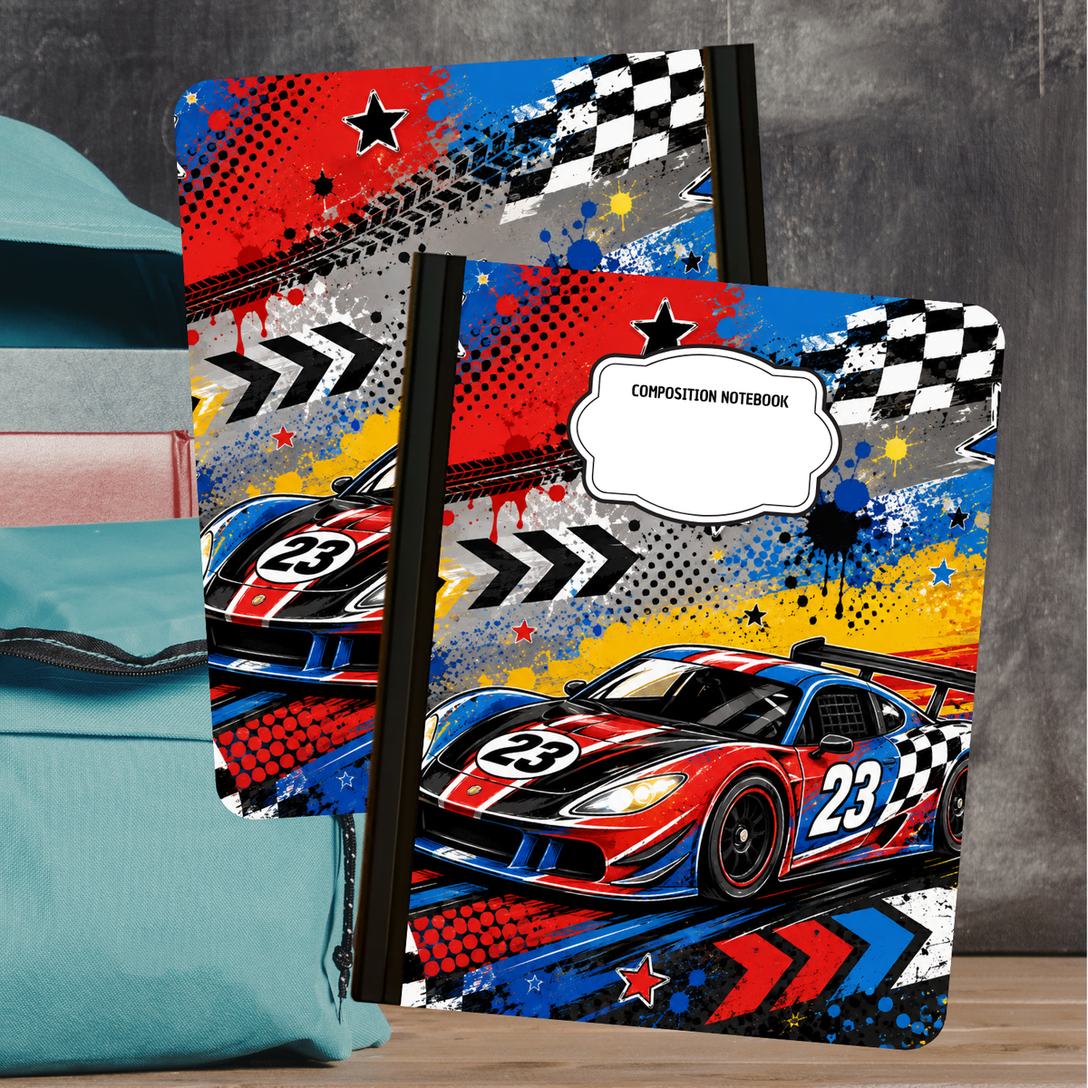 Composition Notebook - Race Car