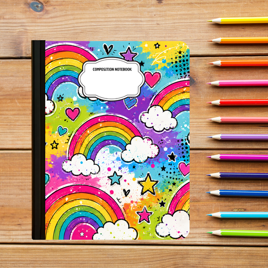 Composition Notebook - Rainbow