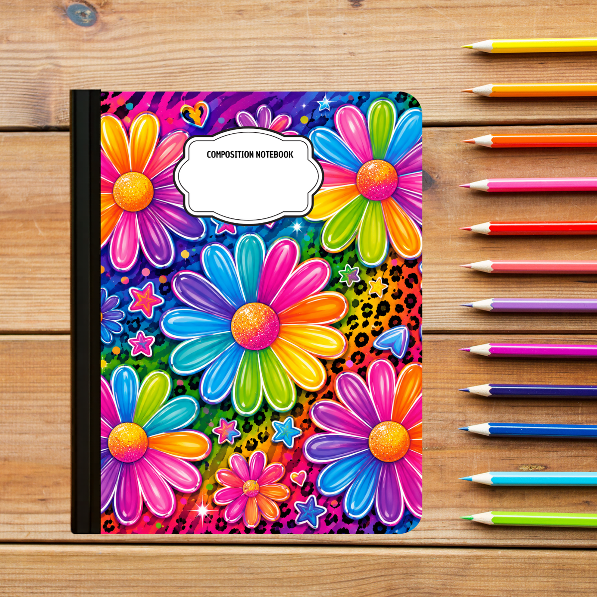 Composition Notebook - Rainbow Petals