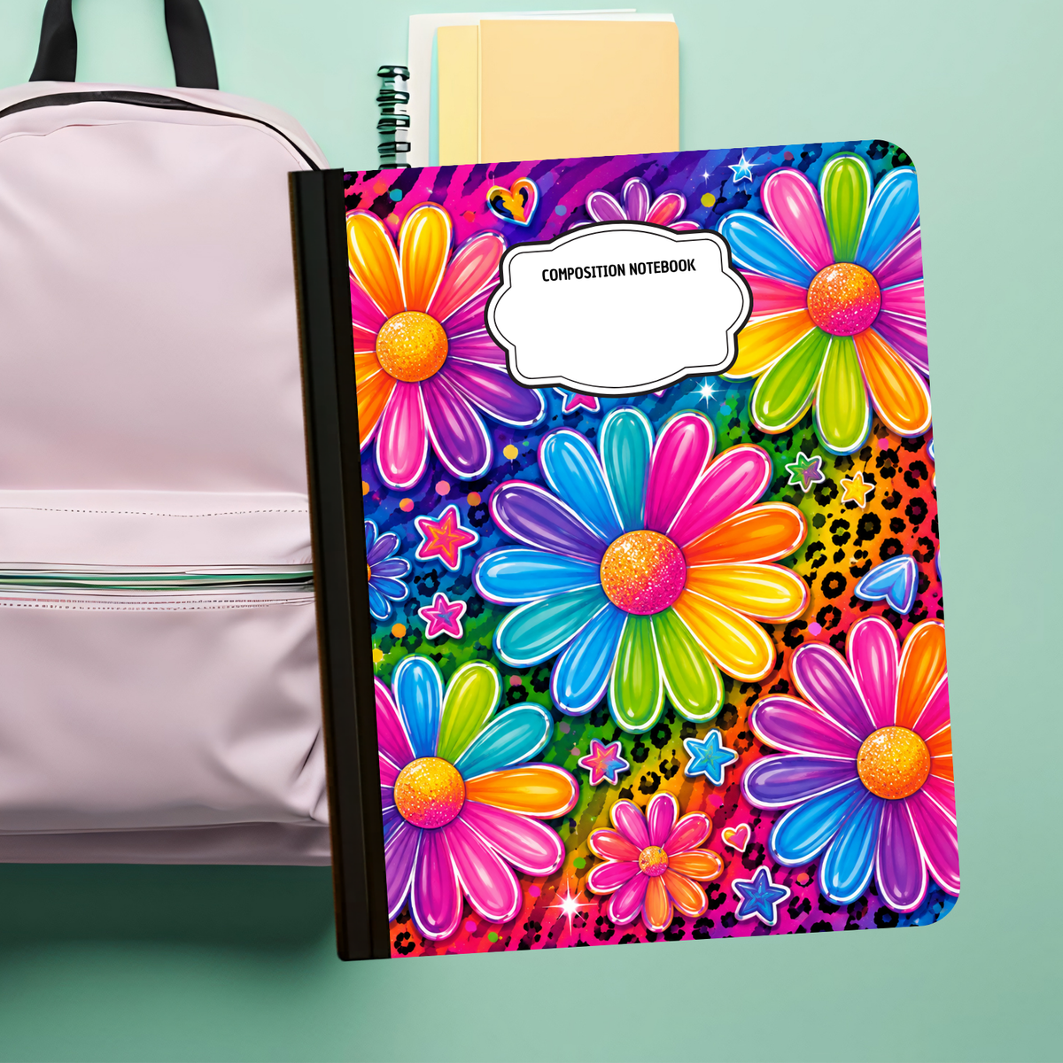 Composition Notebook - Rainbow Petals
