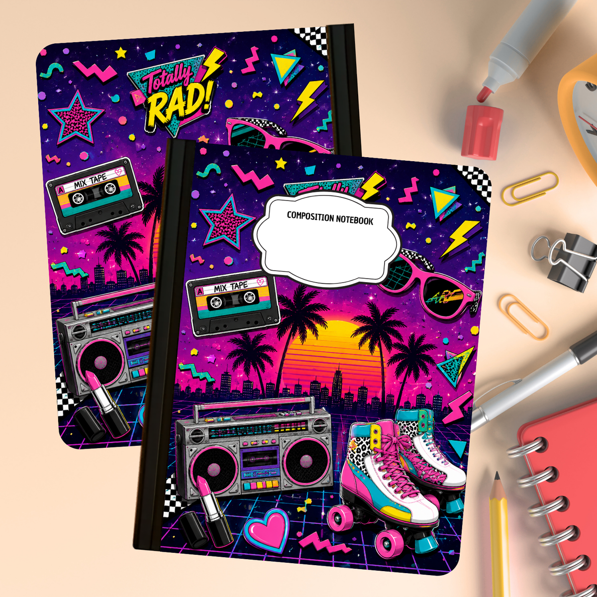 Composition Notebook - Retro Vibes