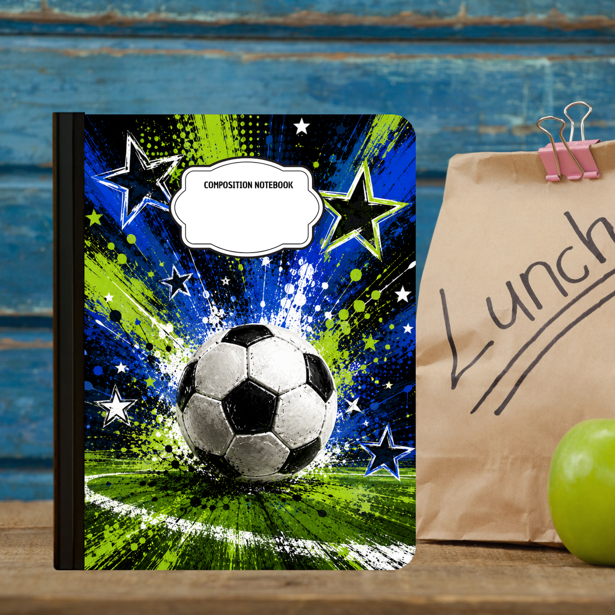 Composition Notebook - Soccer Field