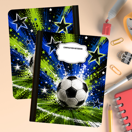 Composition Notebook - Soccer Field