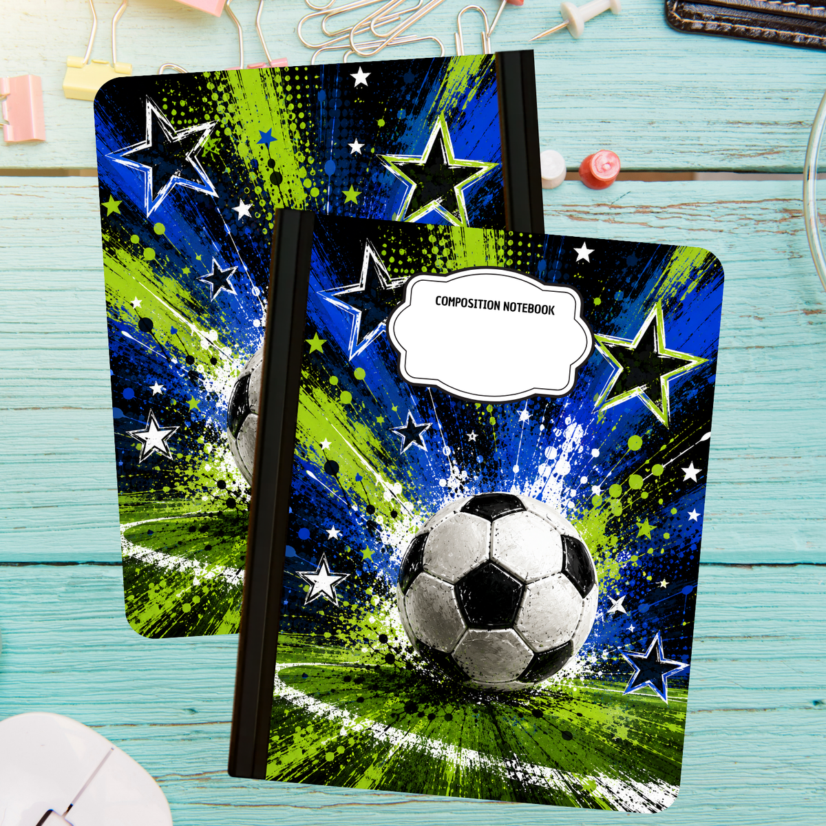 Composition Notebook - Soccer Field