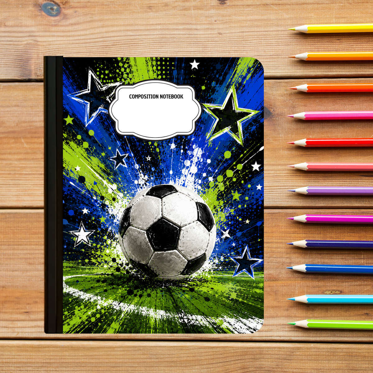 Composition Notebook - Soccer Field