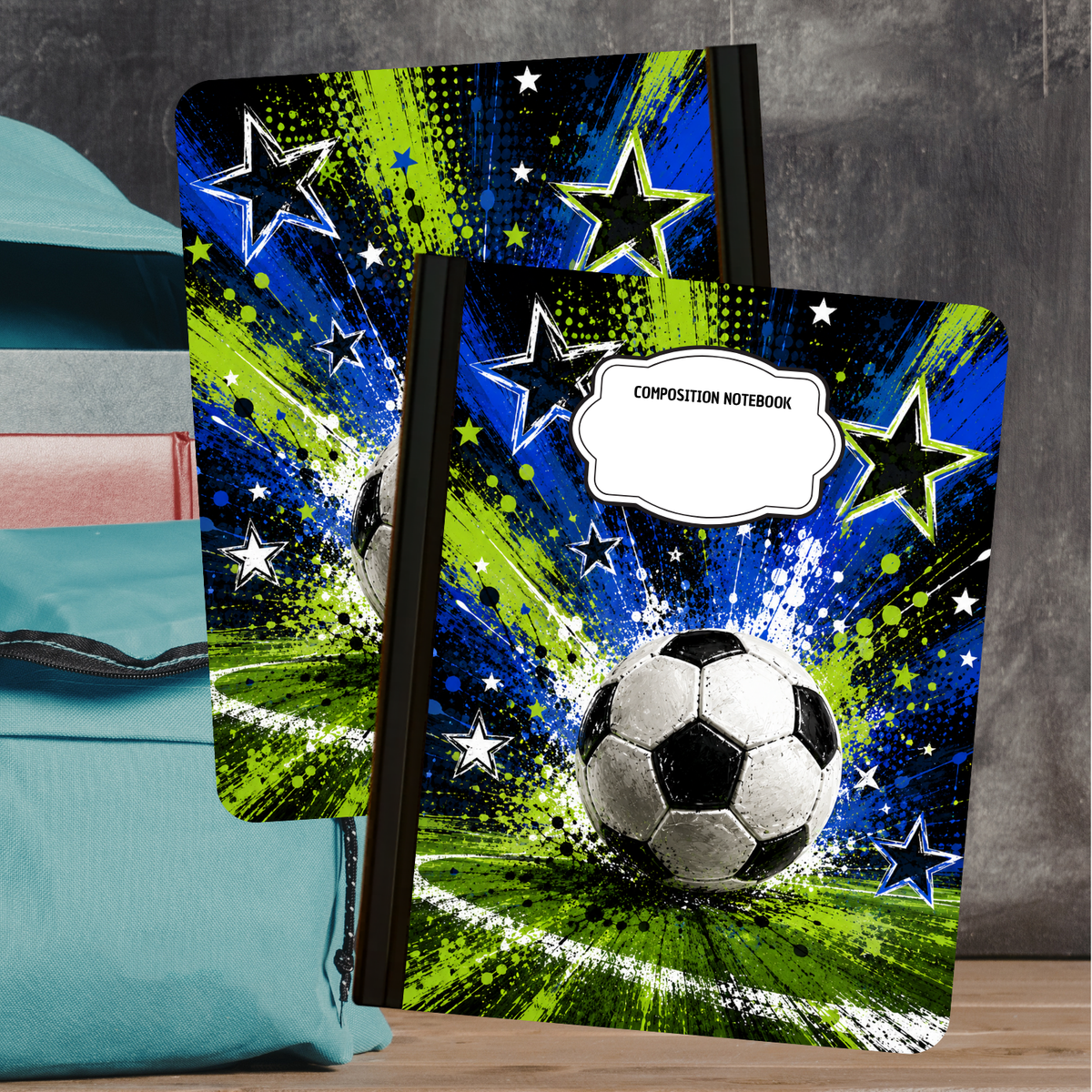 Composition Notebook - Soccer Field