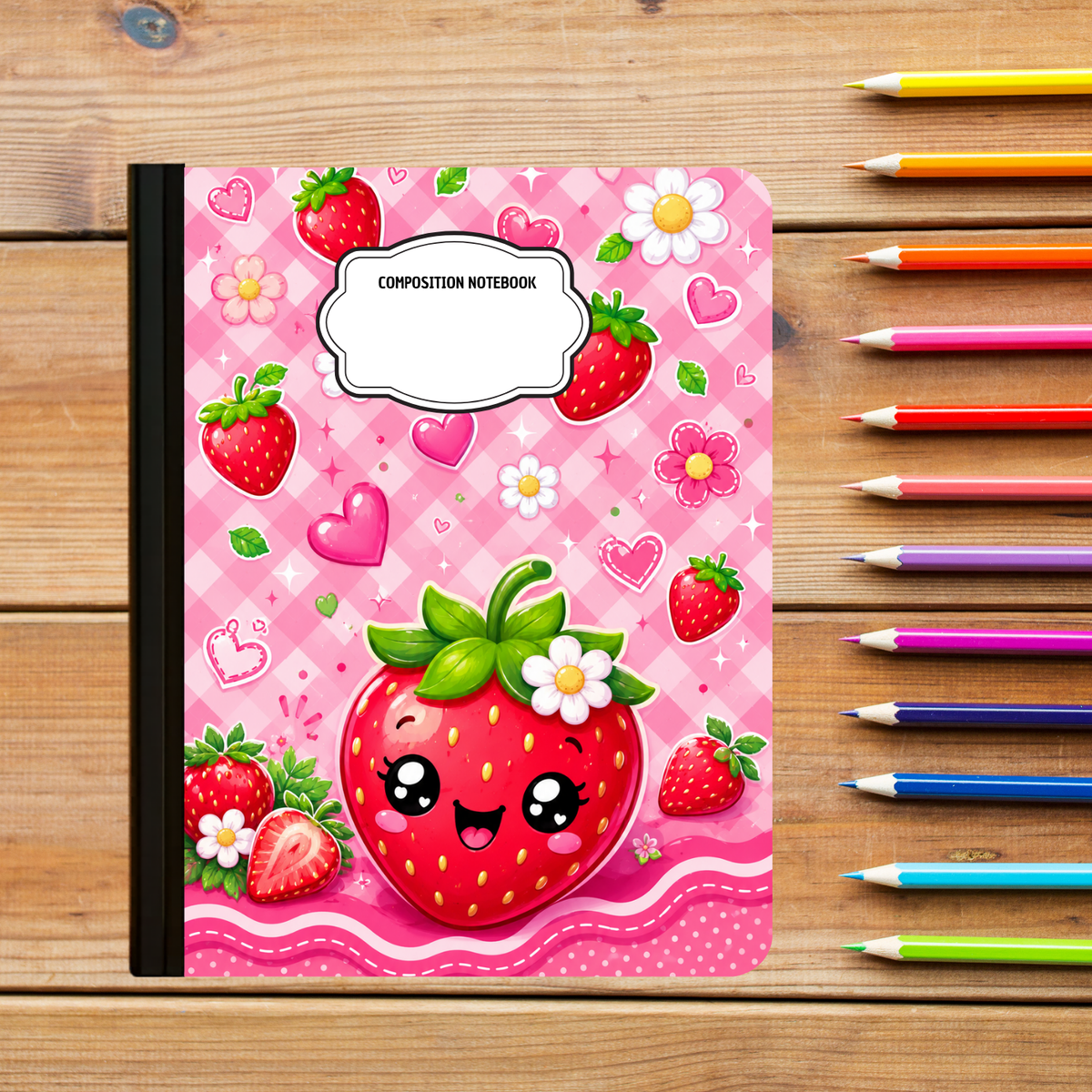 Composition Notebook - Strawberries