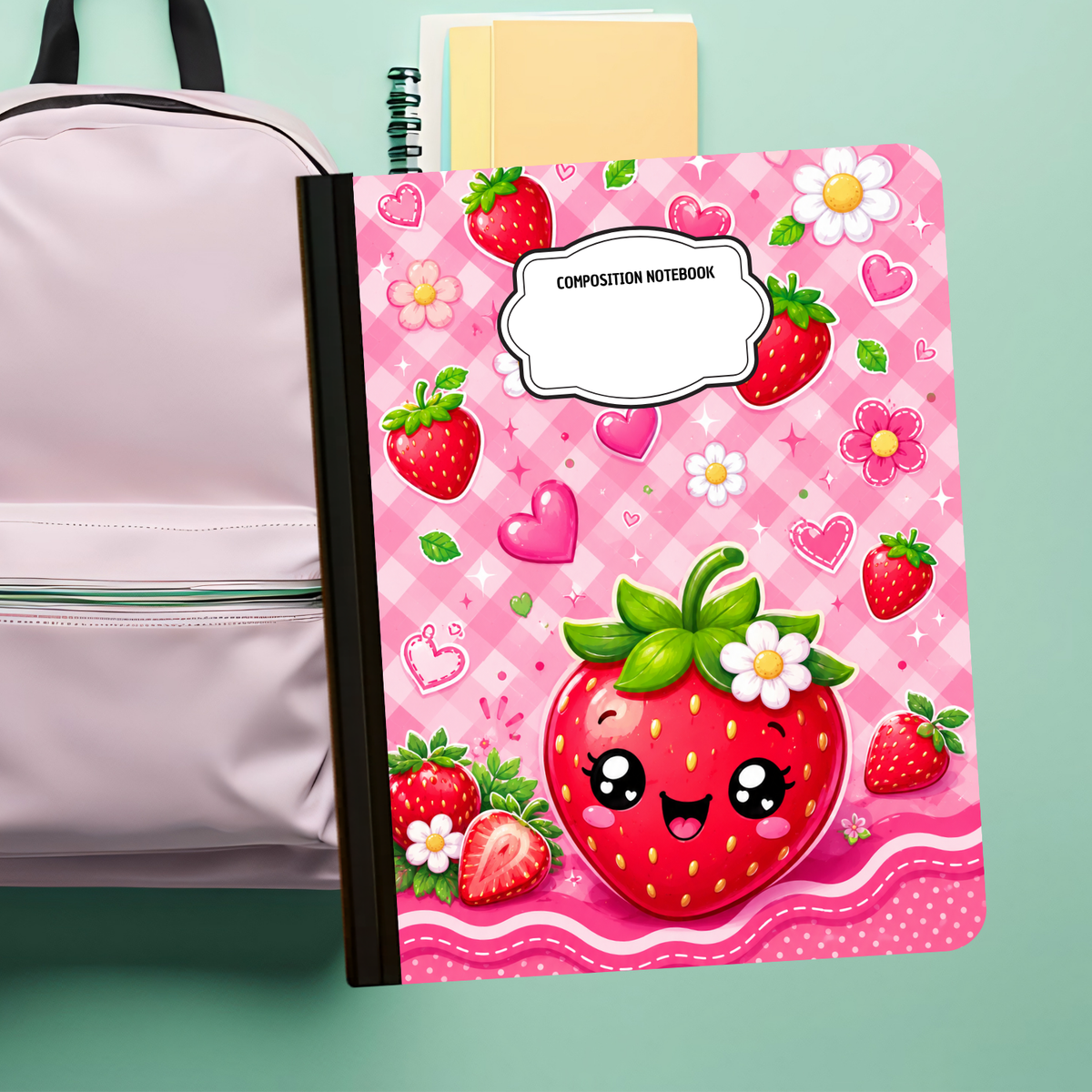 Composition Notebook - Strawberries