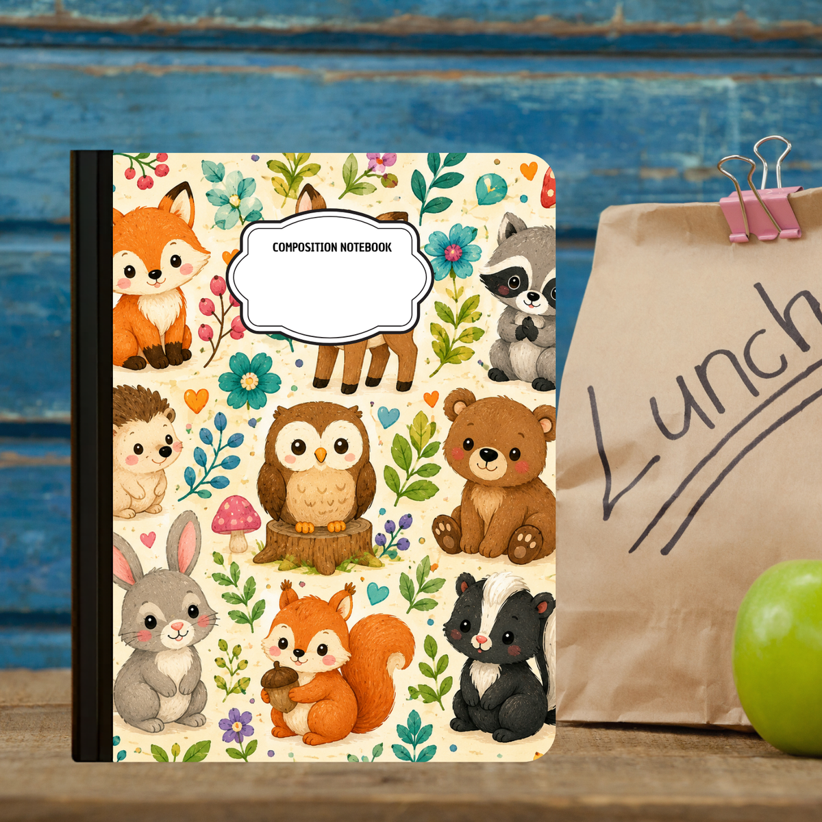 Composition Notebook - Woodland Friends