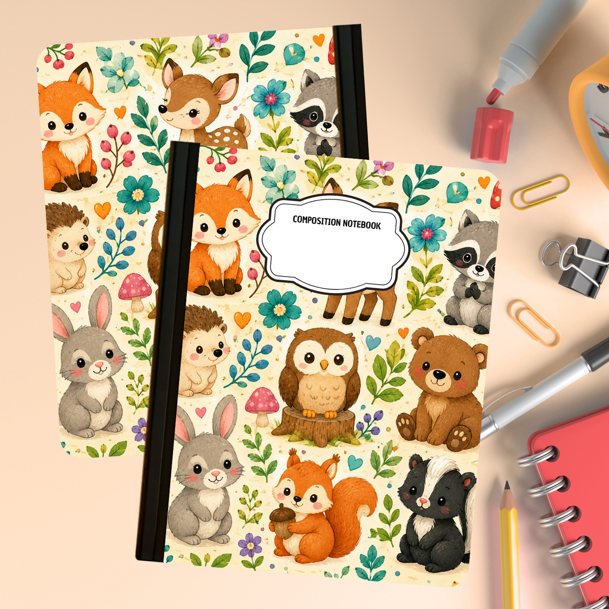 Composition Notebook - Woodland Friends