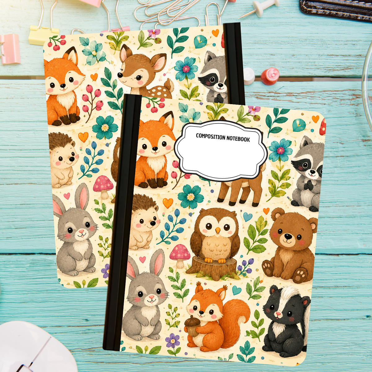 Composition Notebook - Woodland Friends