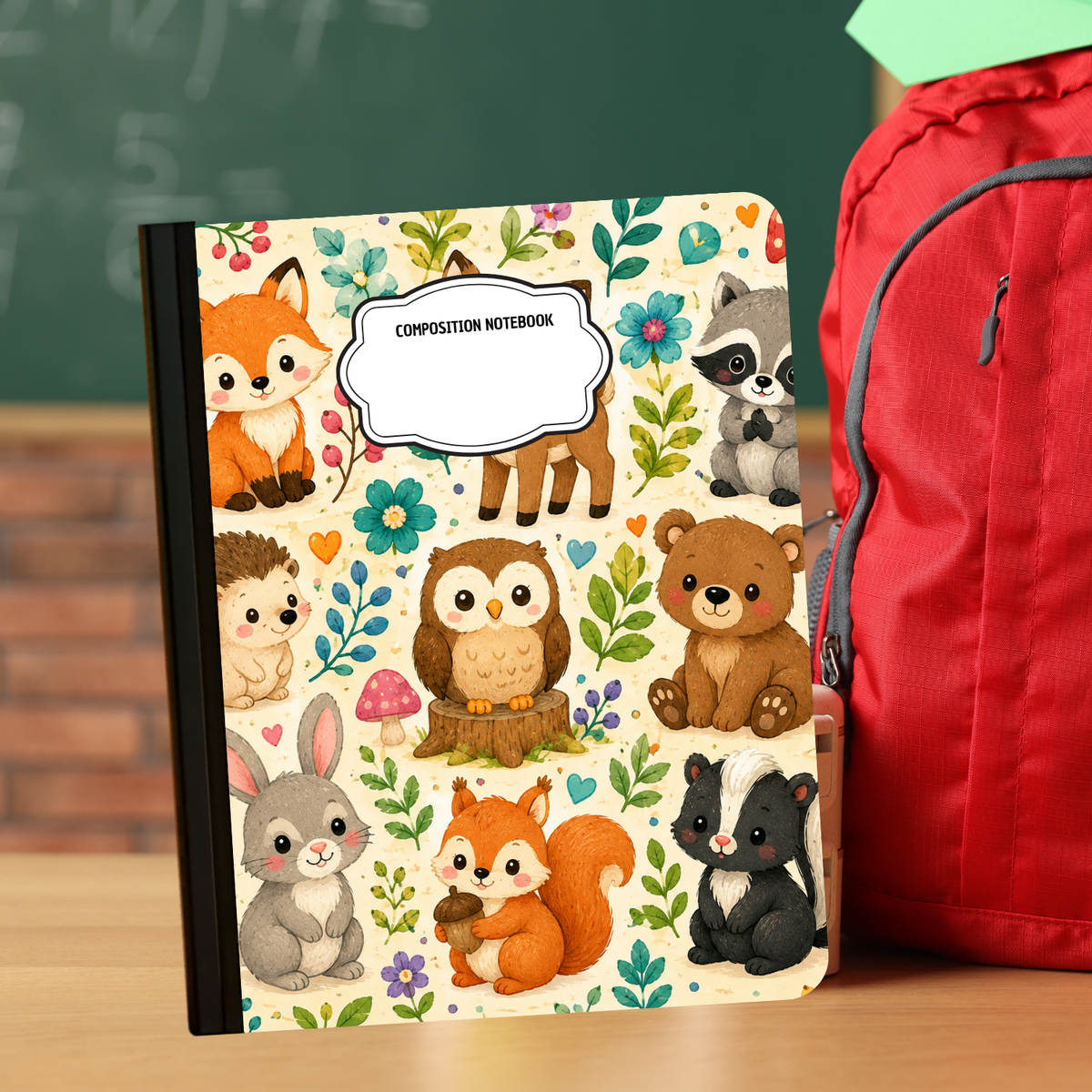Composition Notebook - Woodland Friends