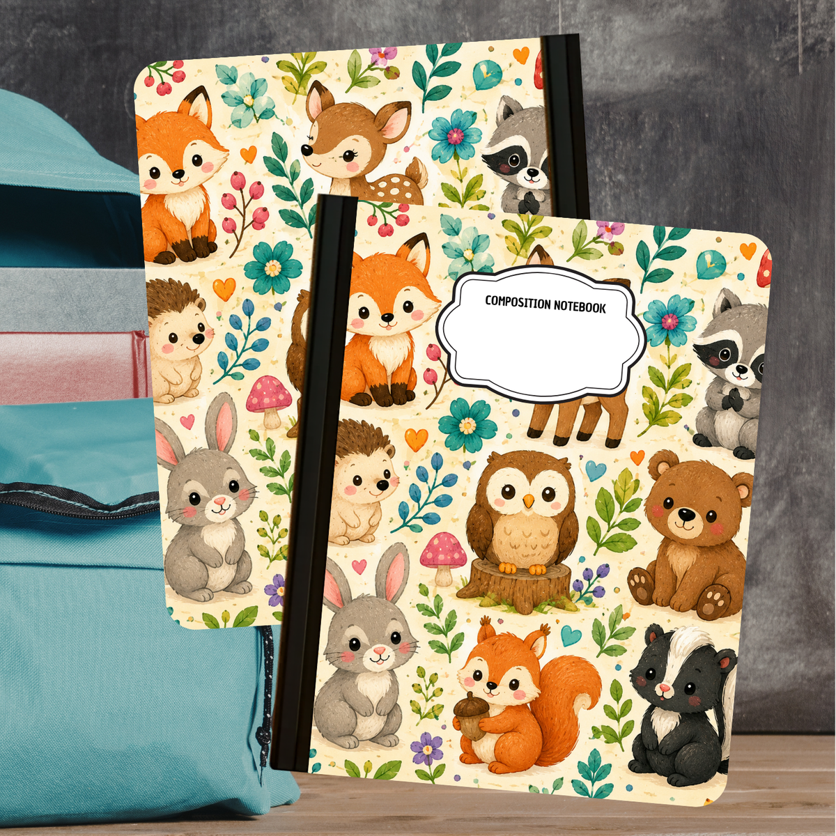 Composition Notebook - Woodland Friends